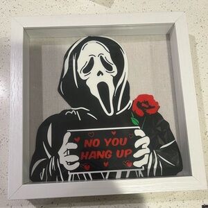 Ghostface framed wall decor